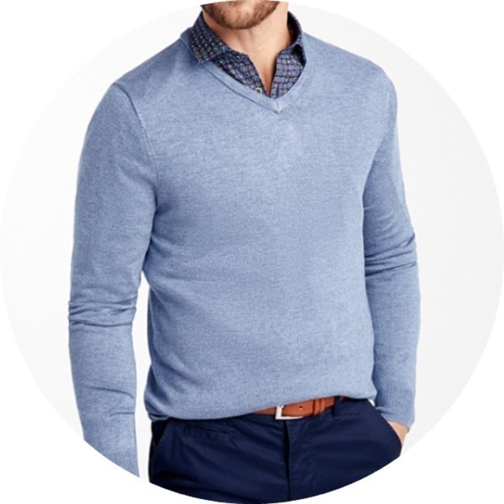Cashmere Blend V Neck Sweater